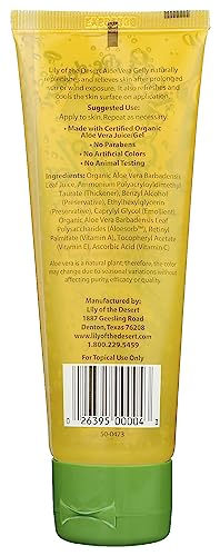 Lily Of The Desert Aloe Vera Gelly application on skin provides quick hydration.