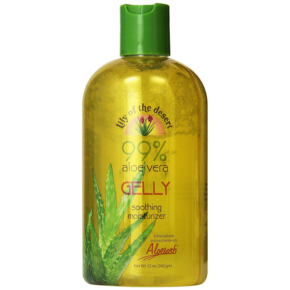 Lily Of The Desert Aloe Vera Gelly 12 oz bottle for skin hydration and cooling relief