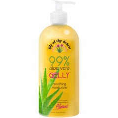 Lily of the Desert Gelly Moisturizer bottle pour ideal for after-sun care.