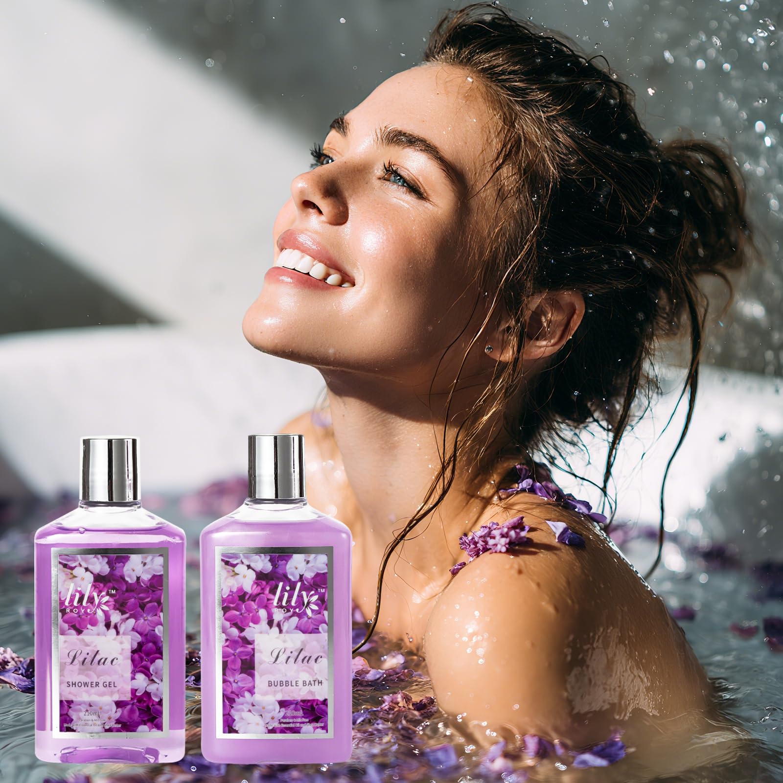 LILY ROY lavender bath sponge offers soft cleansing and spa vibes.