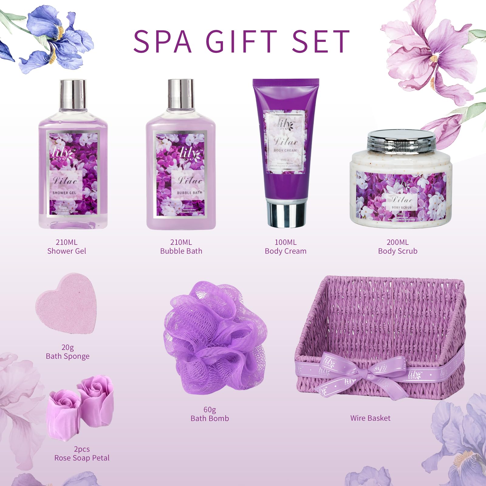 LILY ROY lavender body lotion provides silky moisture for daily care.