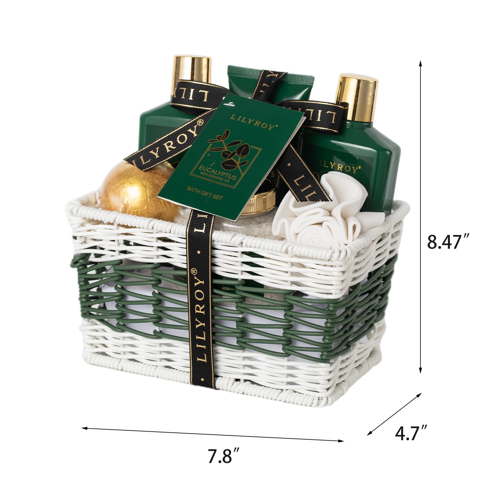 LILY ROY reusable basket with note card for gifting reuse.