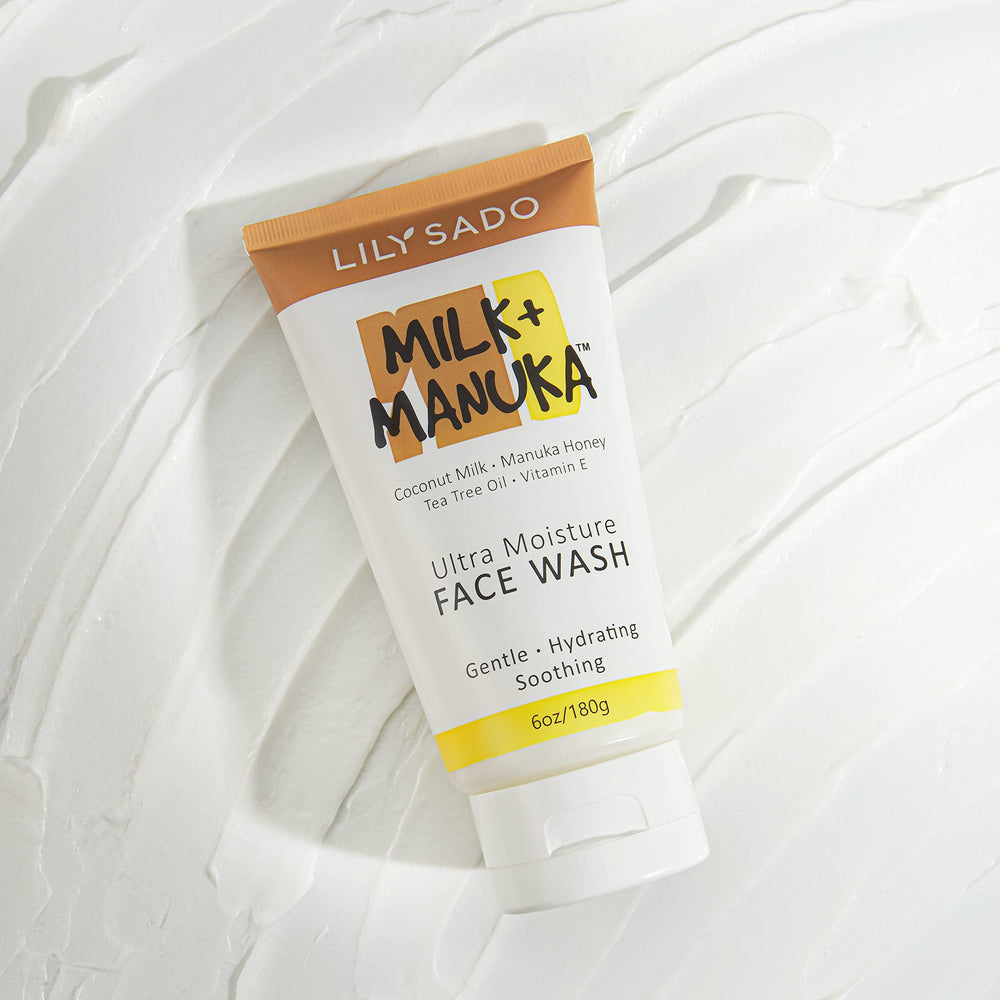 LILY SADO Aloe and jojoba hydration visual for skin comfort.