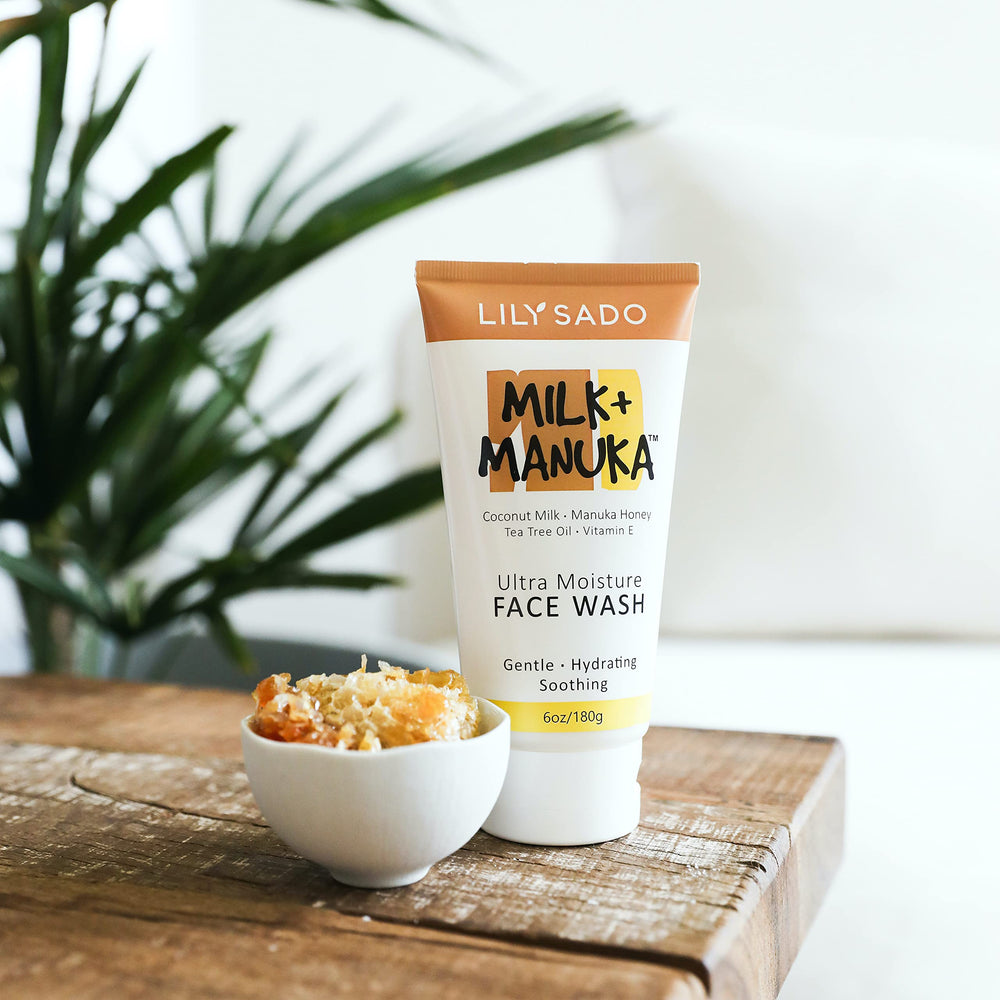 LILY SADO dermatologist-approved label indicating sensitive skin support.