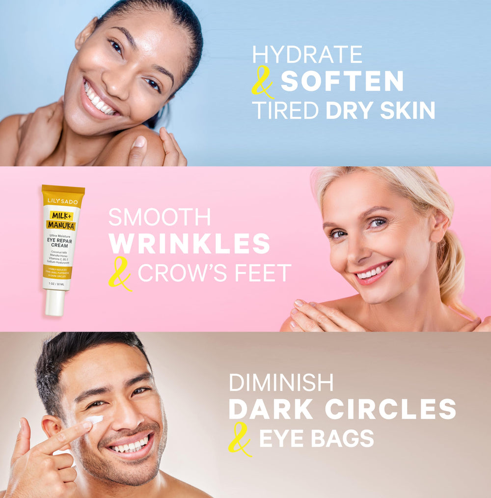 Part of daily routine for refreshed eye area with LILY SADO.