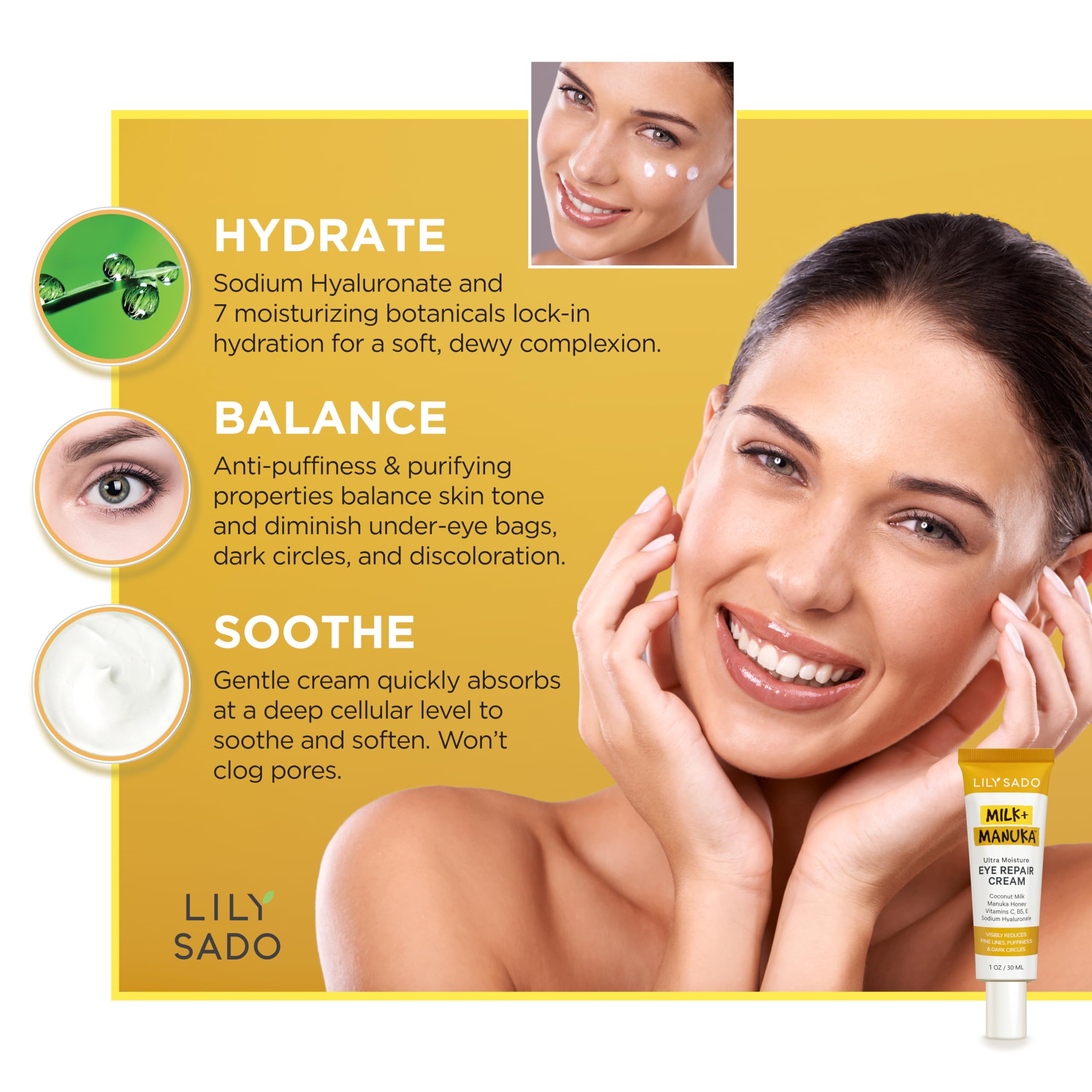 Compact 1oz size supports travel skincare routines with LILY SADO.