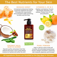 Gel texture of LILY SADO Milk+Manuka for smooth skin.