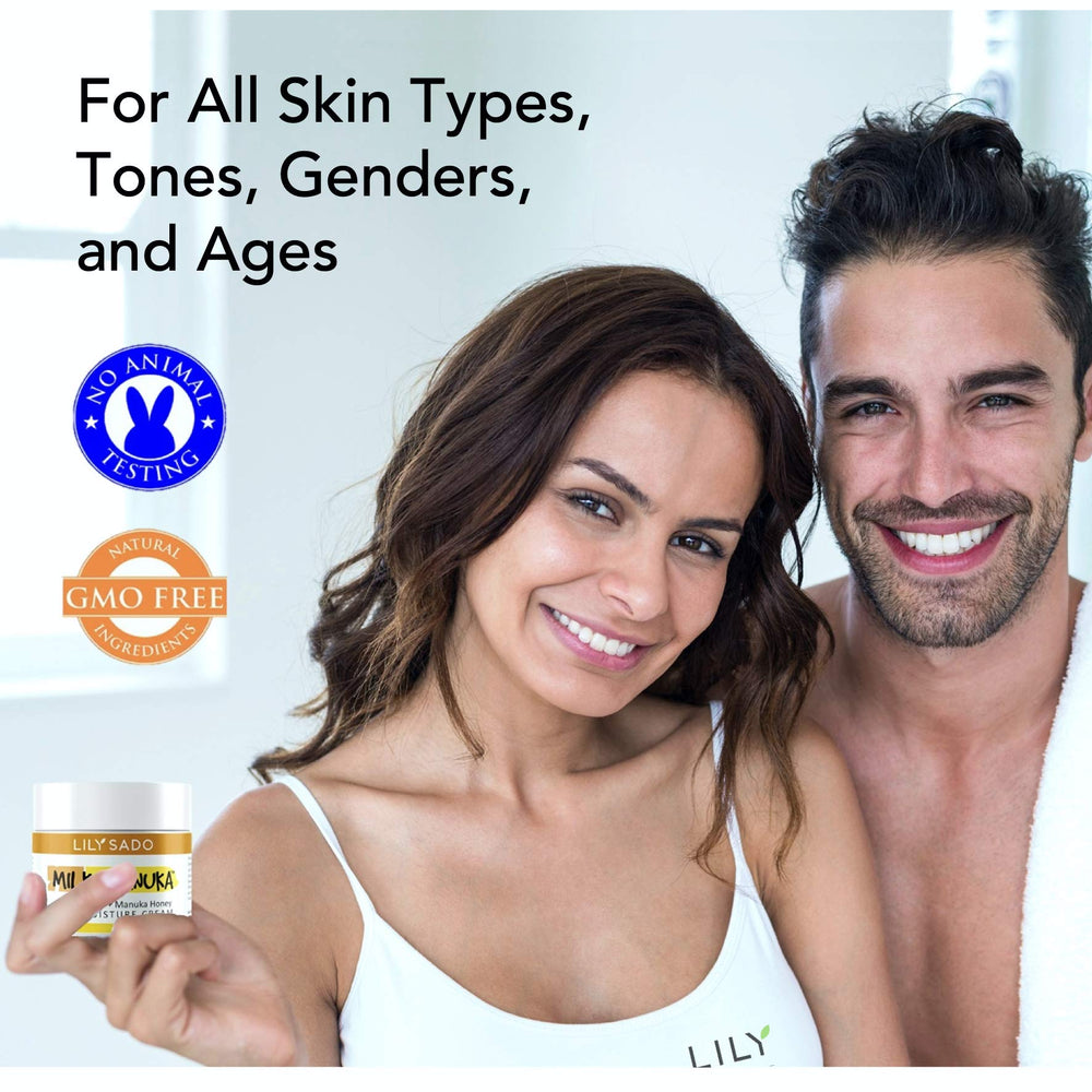LILY SADO Milk+Manuka honey drips suggest hydration and antioxidant support
