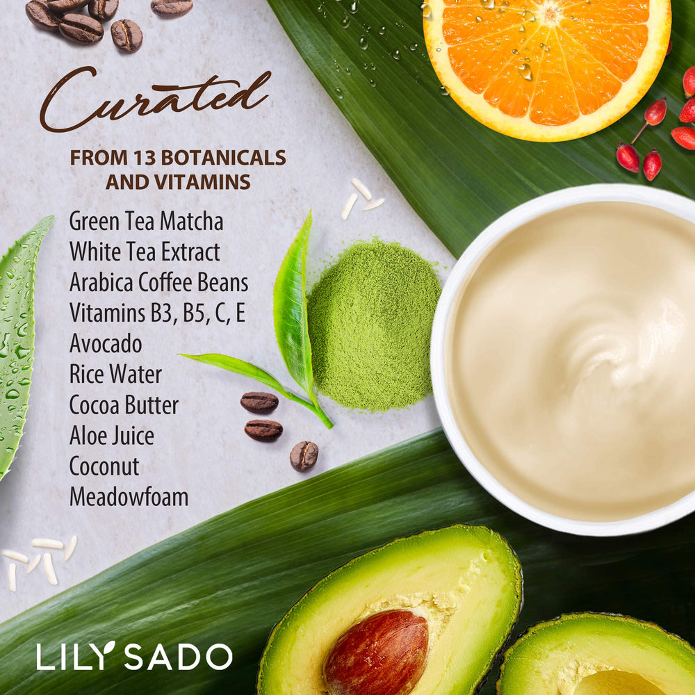 LILY SADO Tea+C vegan formulation free from animal testing and harsh additives