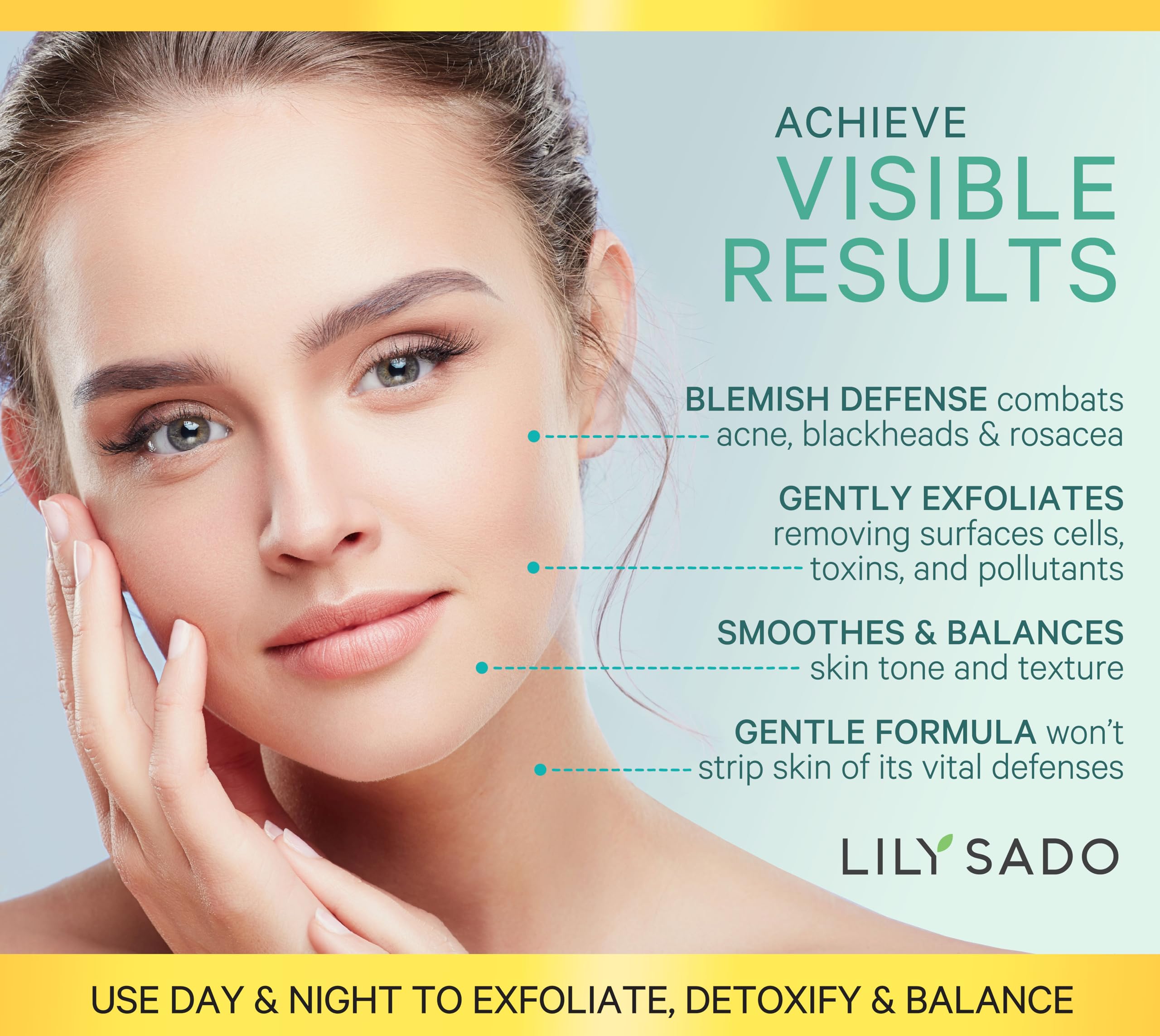Lily Sado Tea+C cleanser meadowfoam detail suggests deep hydration.