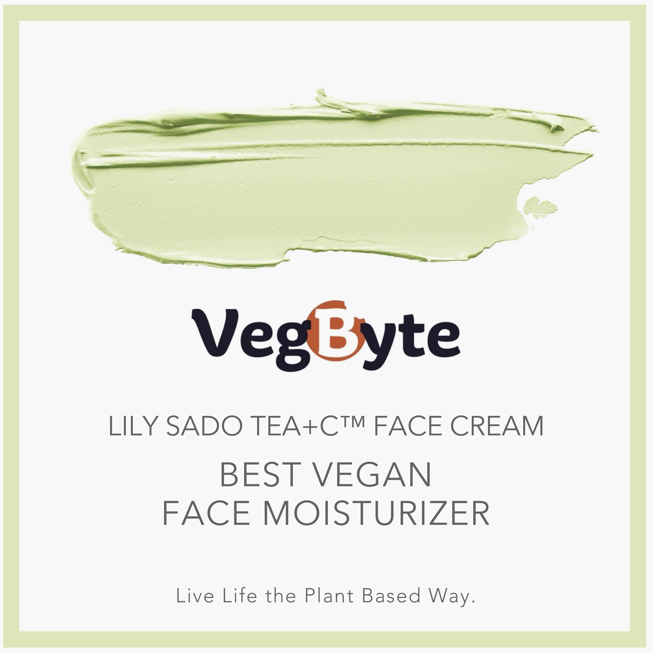 LILY SADO Tea+C texture on skin showcases lightweight quick absorbing cream for daily use