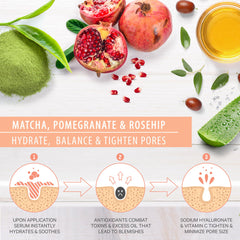 LILY SADO Tea+C serum with hyaluronic acid for deep hydration