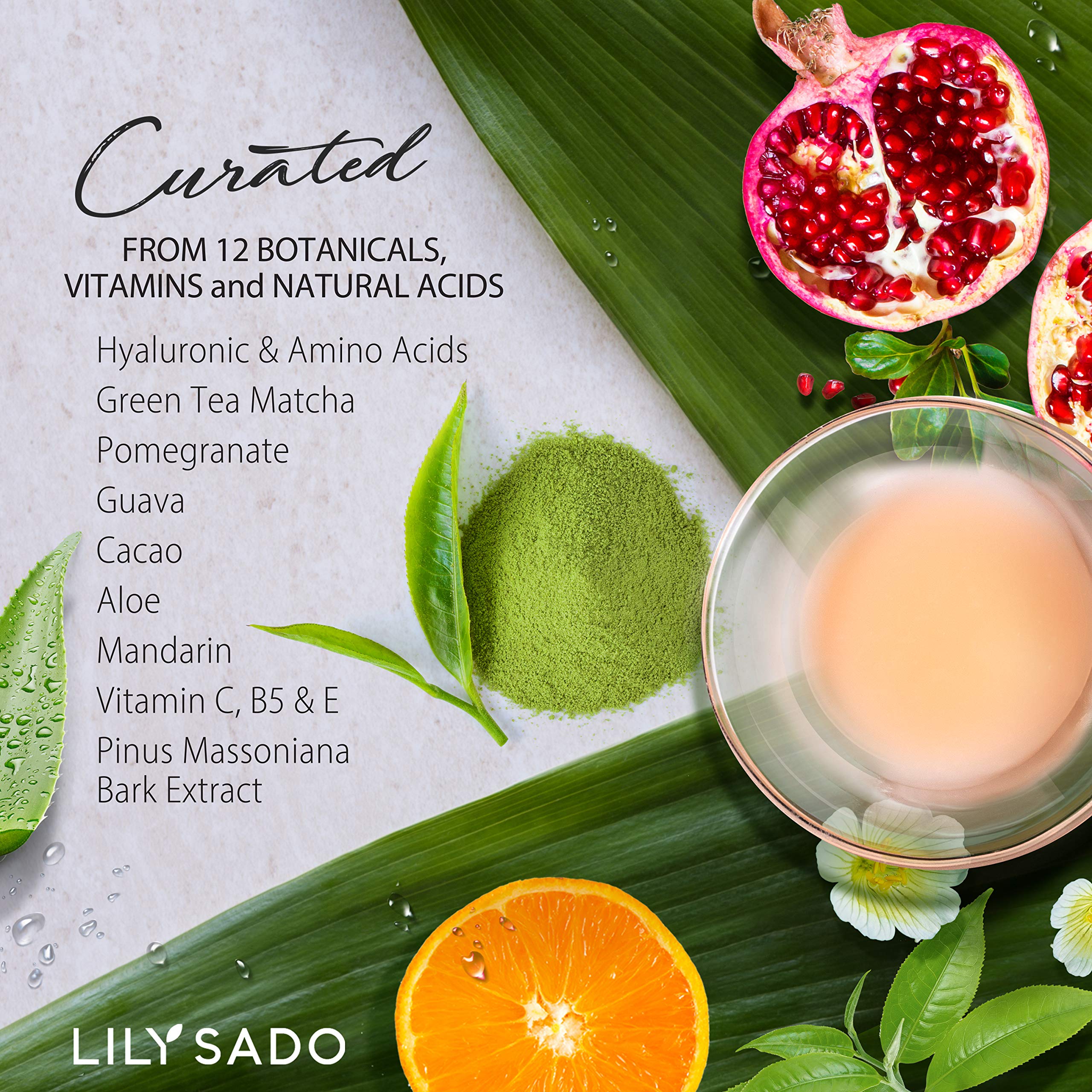 LILY SADO Tea+C serum reducing puffiness and brightening the look