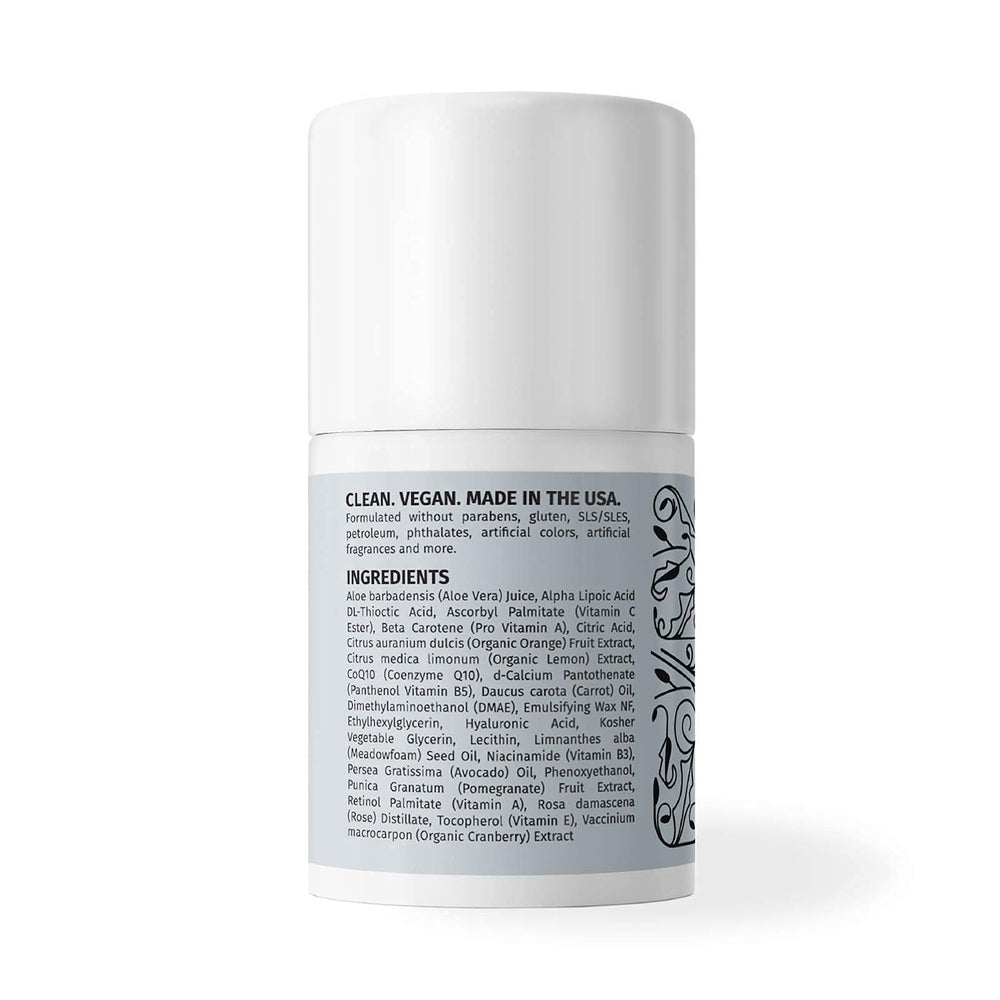 LilyAna Naturals anti-aging collection display, four-step routine in one gift set.
