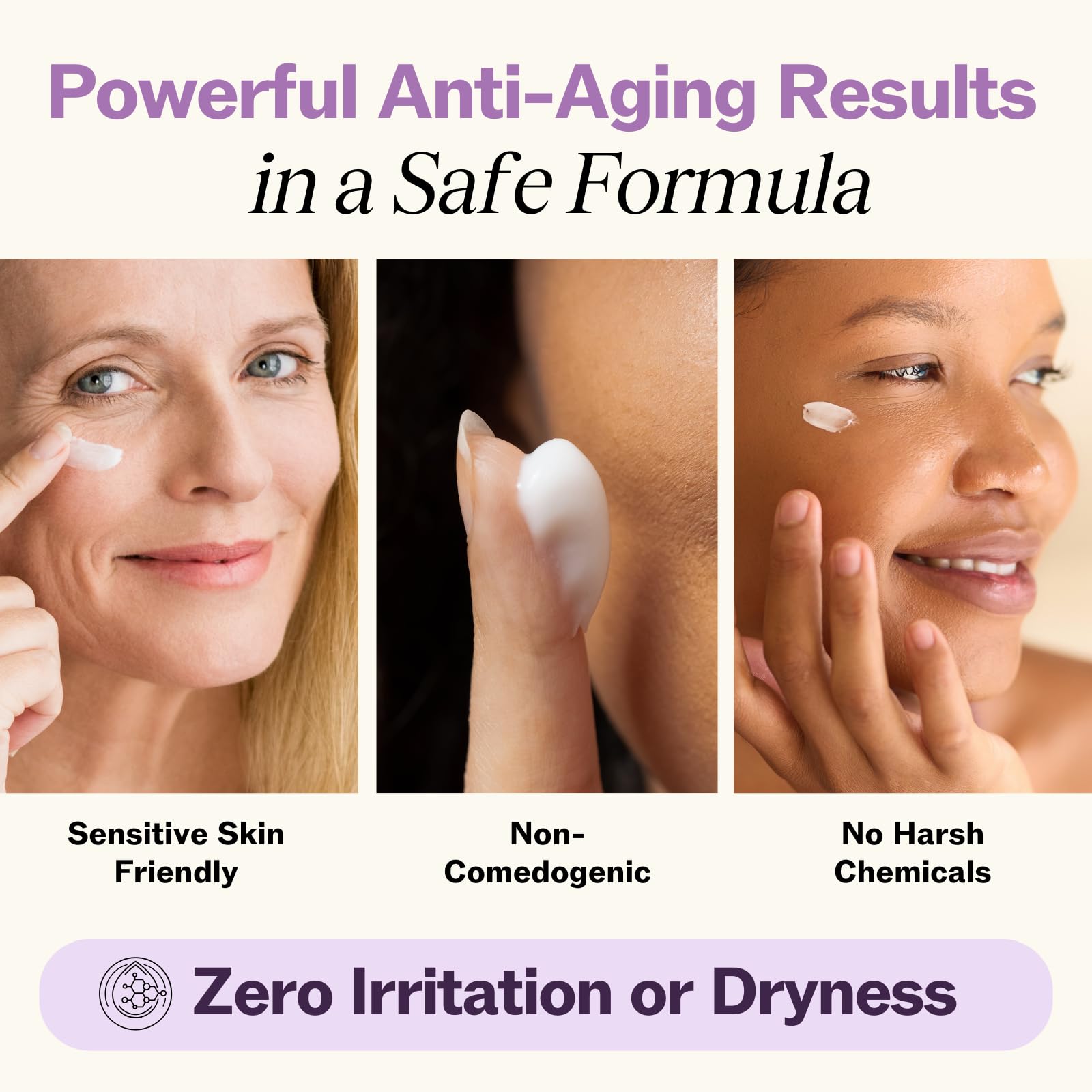 Lissage des ridules et rides fines autour des yeux grâce à LilyAna Naturals