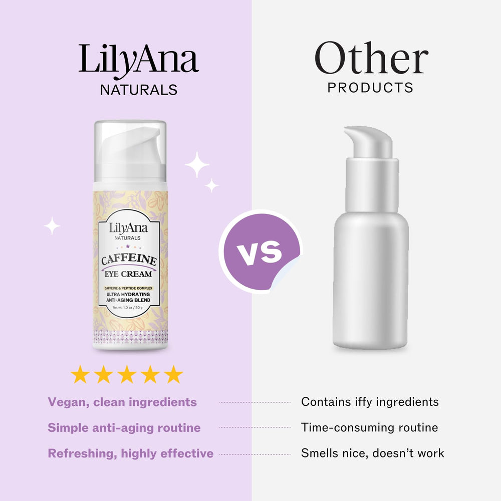 LilyAna Naturals eye cream pump dispenser for easy daily use