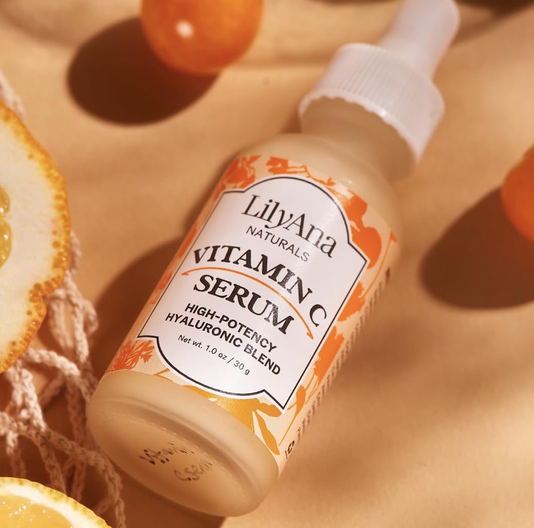 LilyAna Naturals Hyaluronic Acid Serum bottle for lightweight hydration