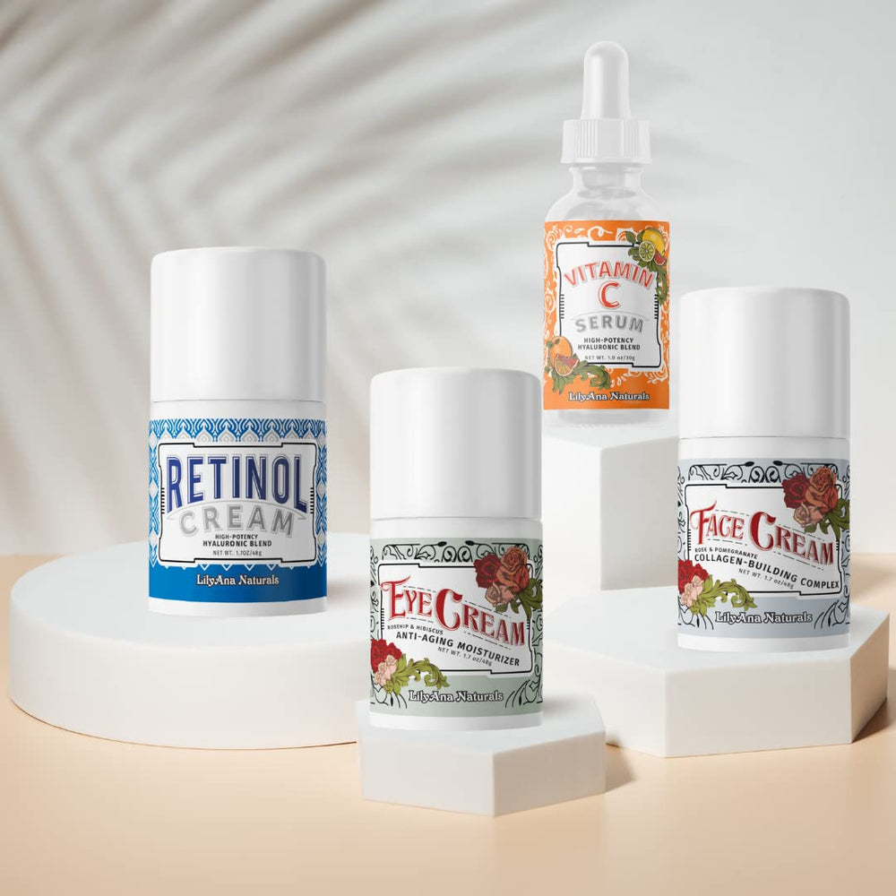 LilyAna Naturals vitamin C serum bottle, lightweight formula for daytime brightening.