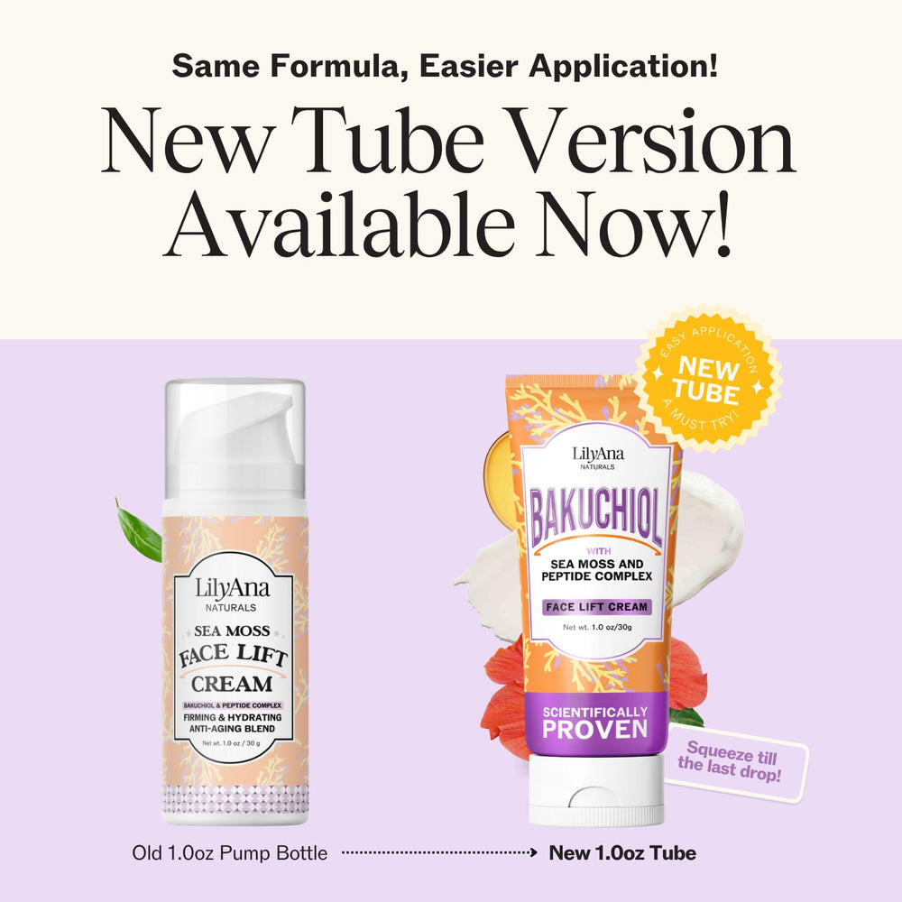 LilyAna Naturals Sea Moss Hyaluronic Acid texture close-up shows deep hydration in action