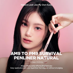 Lilybyred Survival Penliner 0.1mm brush delivers precise eyeliner lines.
