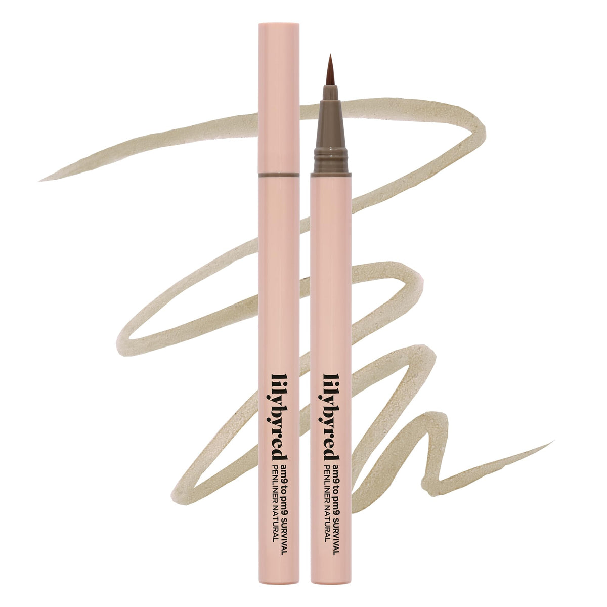 Lilybyred AM9 to PM9 Survival Penliner soft ash tone for natural definition.