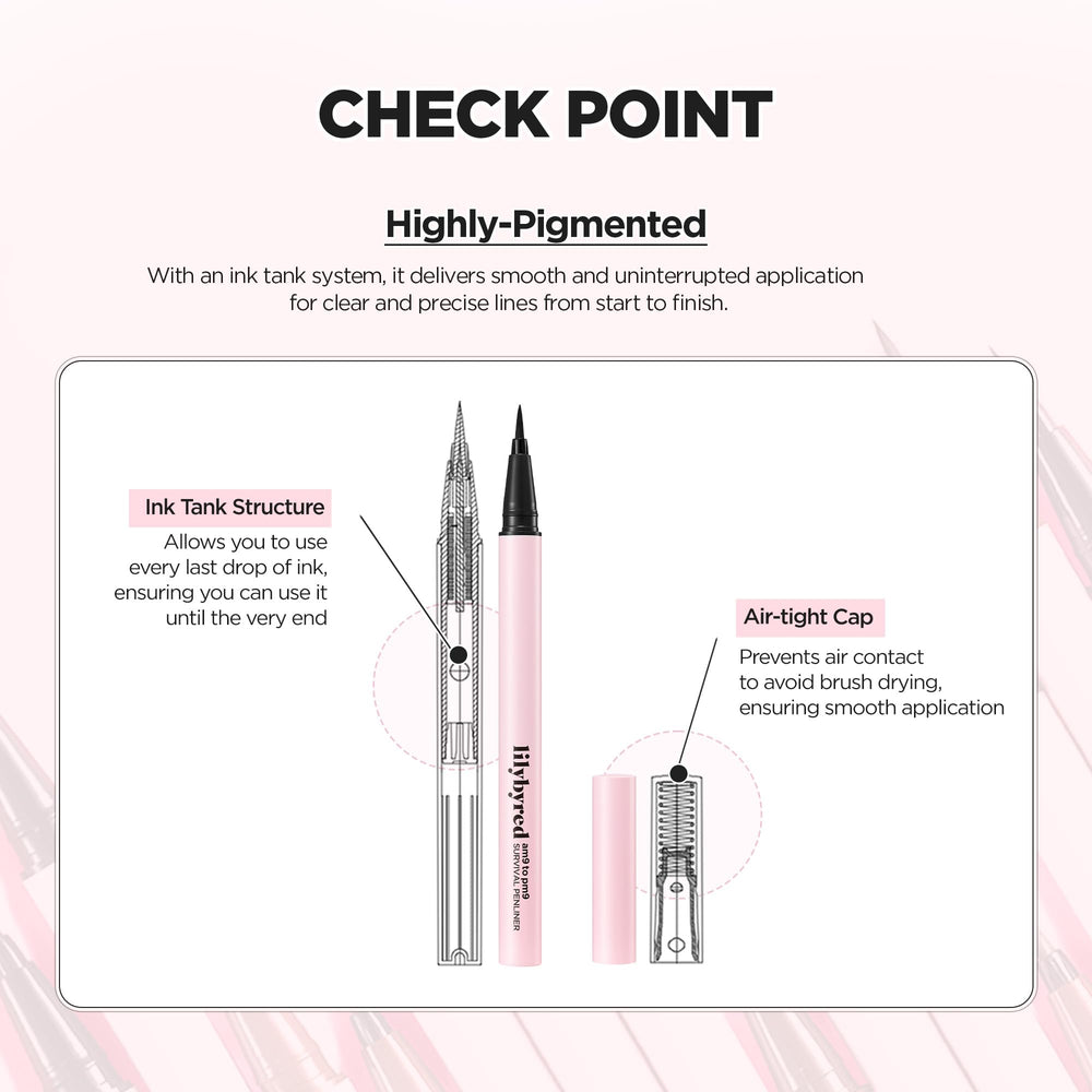 Lilybyred AM9 to PM9 waterproof test demonstrates smudge-proof wear during moisture exposure