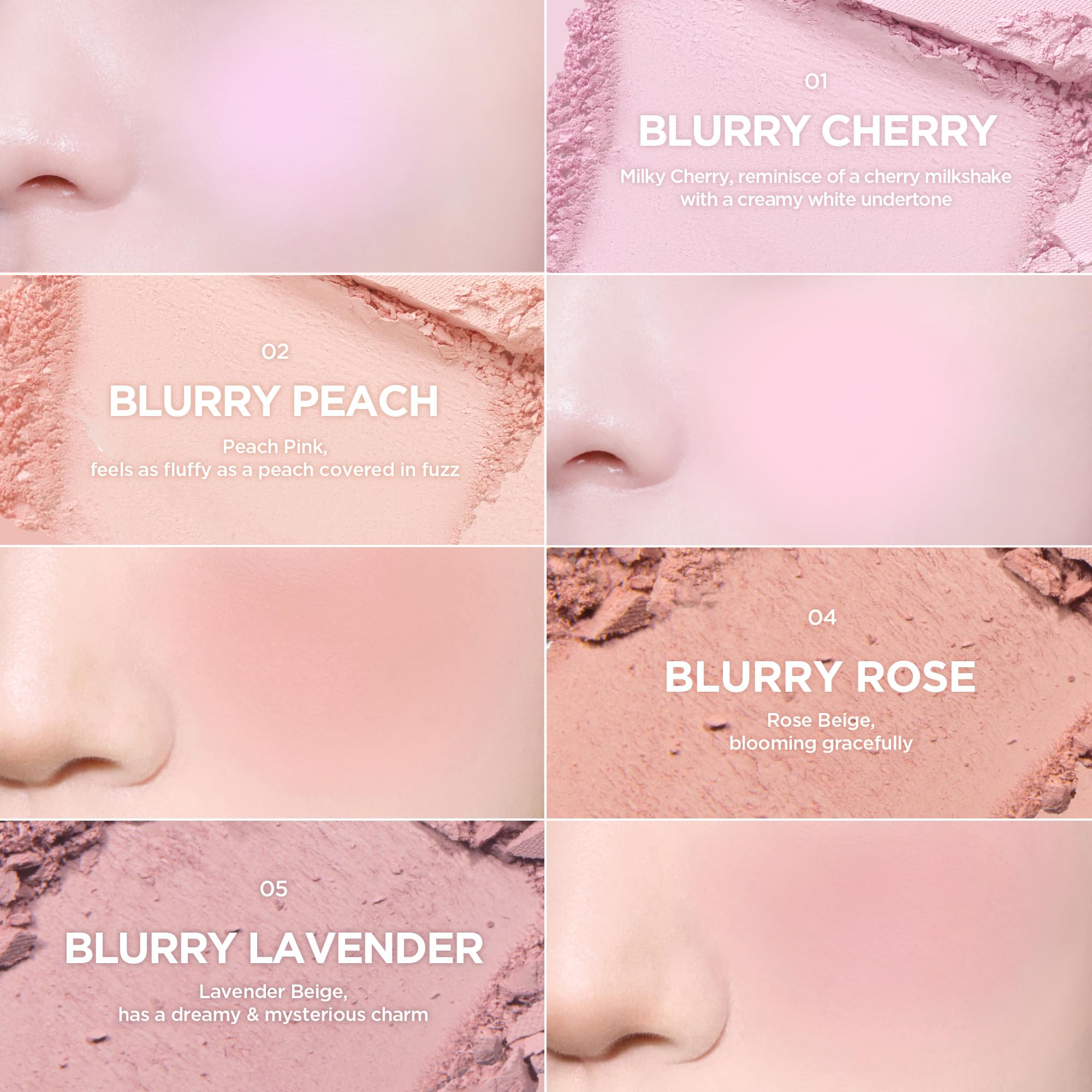 Floral woody scent detail suggests a gentle fragrance during wear.