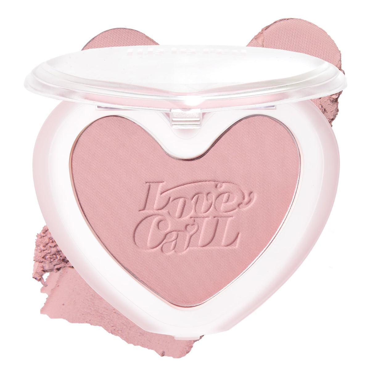Lilybyred Luv Beam Blur Cheek heart-shaped compact for a playful, fresh flush.