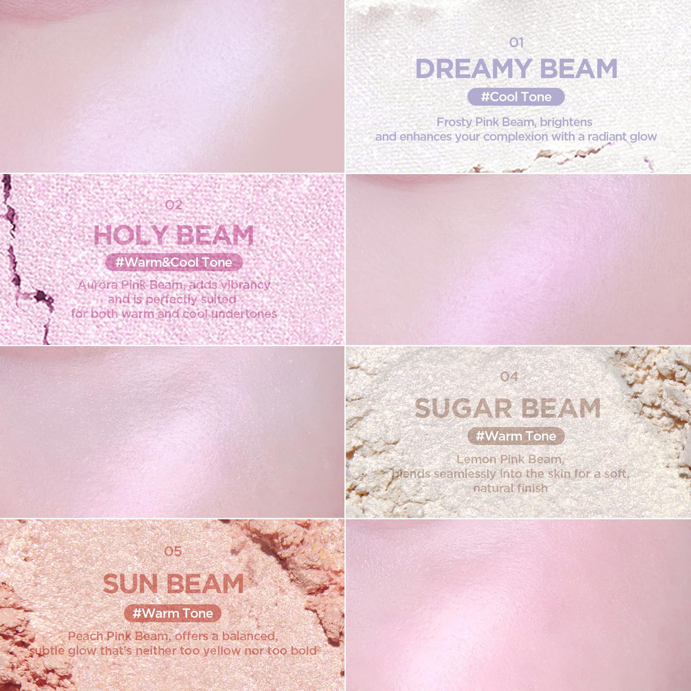 Lilybyred Luv Beam Glow Veil eyelid shimmer for subtle daytime chic.