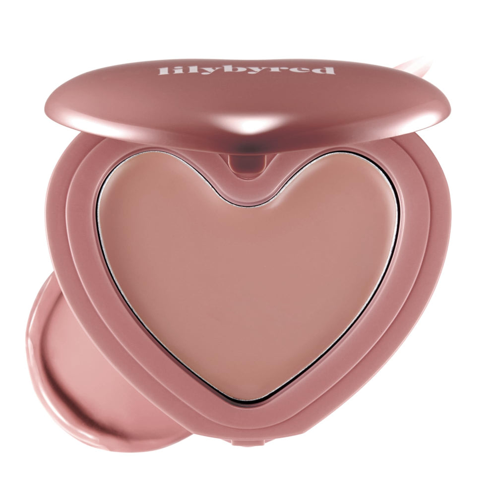 Lilybyred Luv Beam heart shaped blush adds playful color to cheeks with a soft glow.