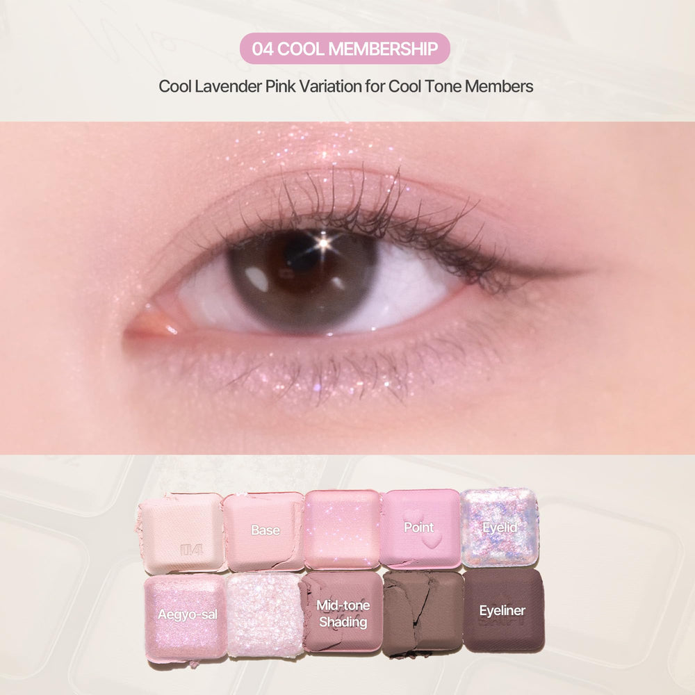 lilybyred Mood Keyboard blendable formula enables soft to dramatic looks.