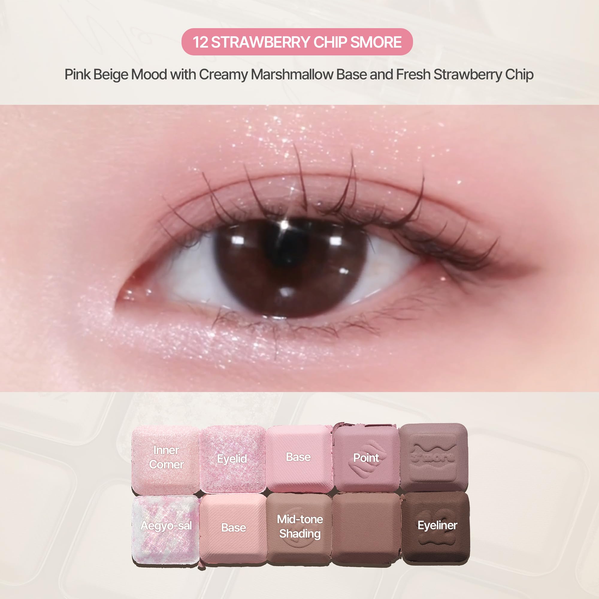Lilybyred Mood Keyboard long-lasting pigment with rich color payoff and blendability.