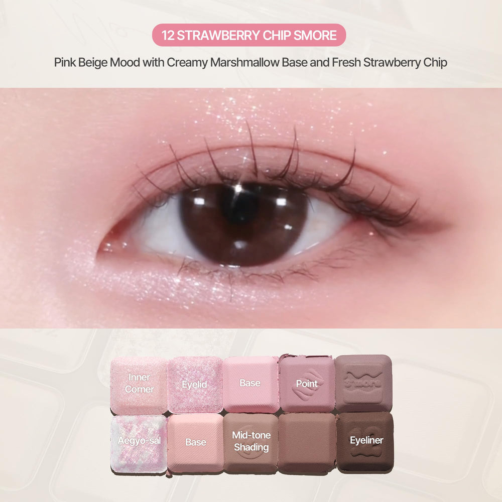 Lilybyred Mood Keyboard long-lasting pigment with rich color payoff and blendability.