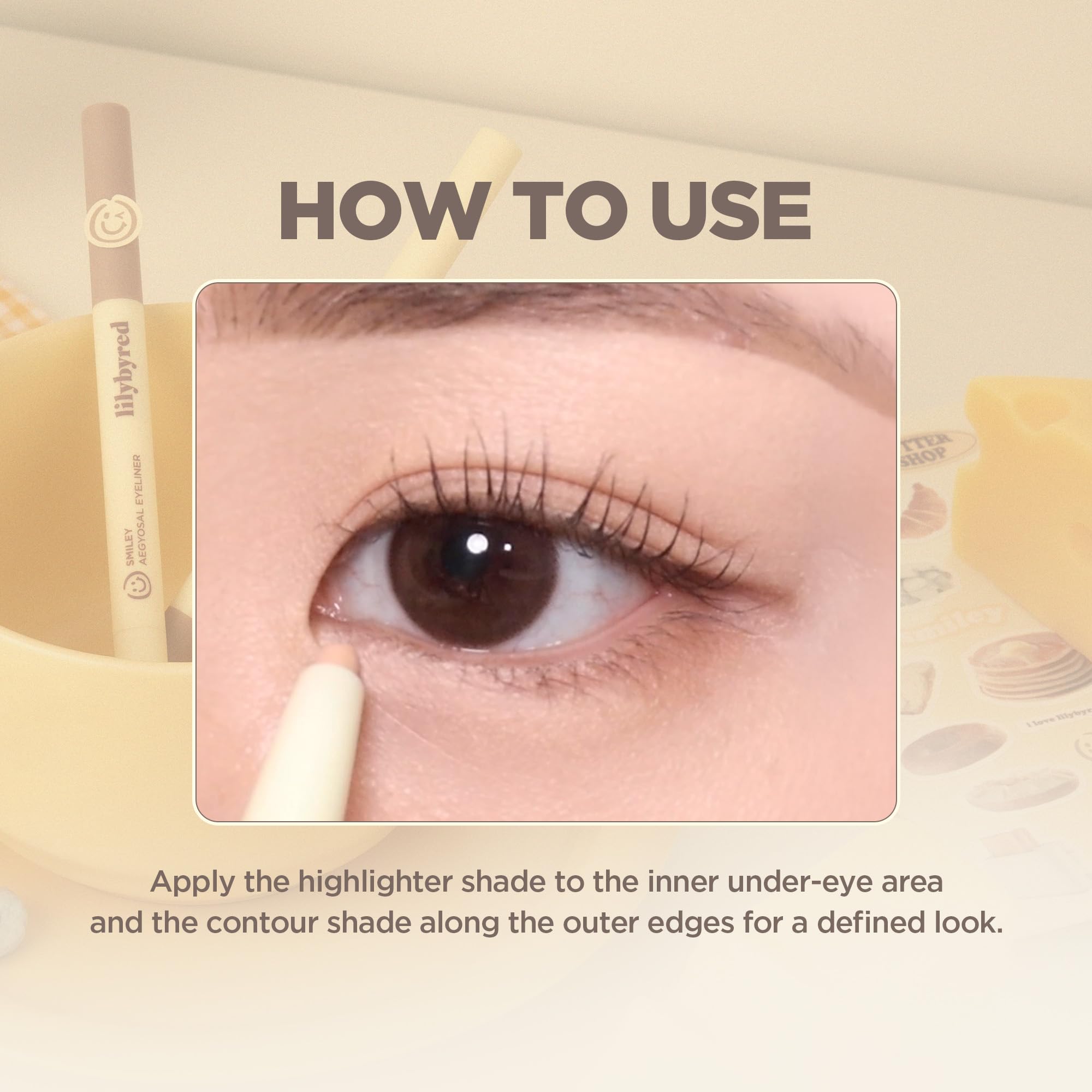 Lilybyred Smiley Aegyosal Eyeliner lip liner for precise lip shaping
