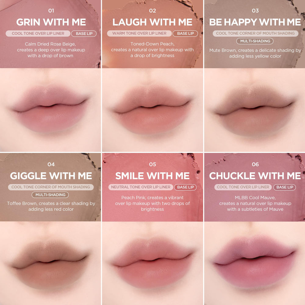 lilybyred Smiley Lip Blending Stick used as base for lipstick for longer wear.