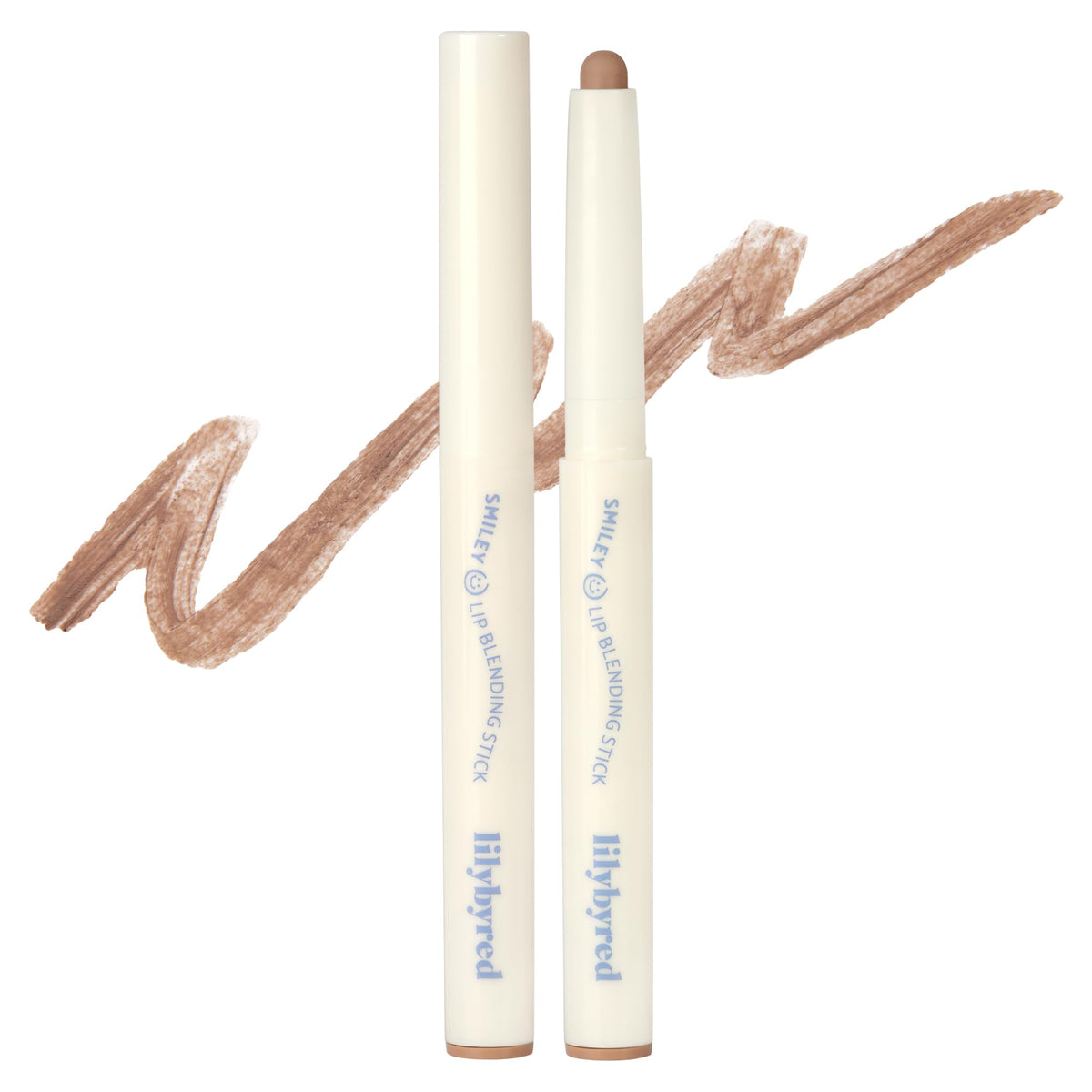 lilybyred Smiley Lip Blending Stick packaging showcases sleek design for on-the-go makeup.