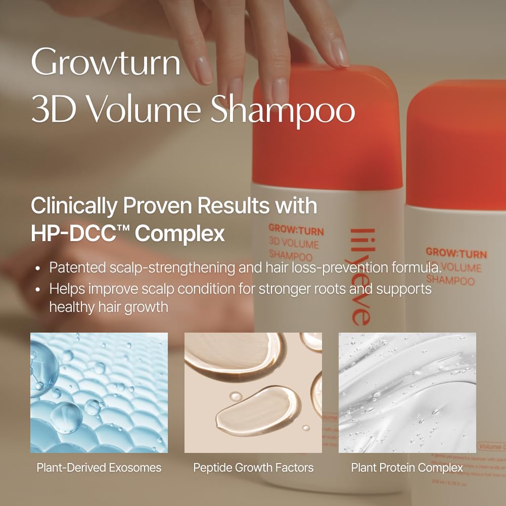 Lilyeve GrowTurn daily scalp care routine in bathroom setting