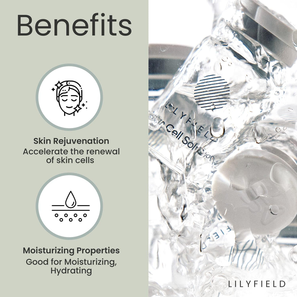 LILYFIELD Green Tea Callus Culture Extract close-up indicating soothing barrier support.