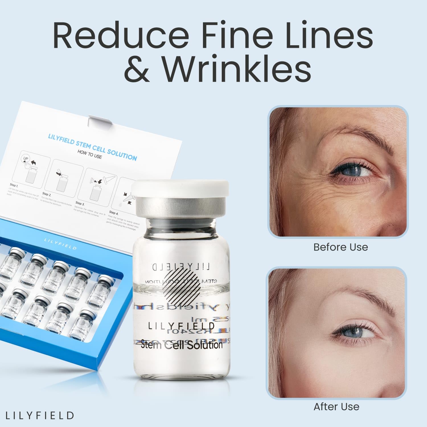 LILYFIELD Hydrolyzed pea protein ingredient close-up highlighting stem cell activator for resilience.