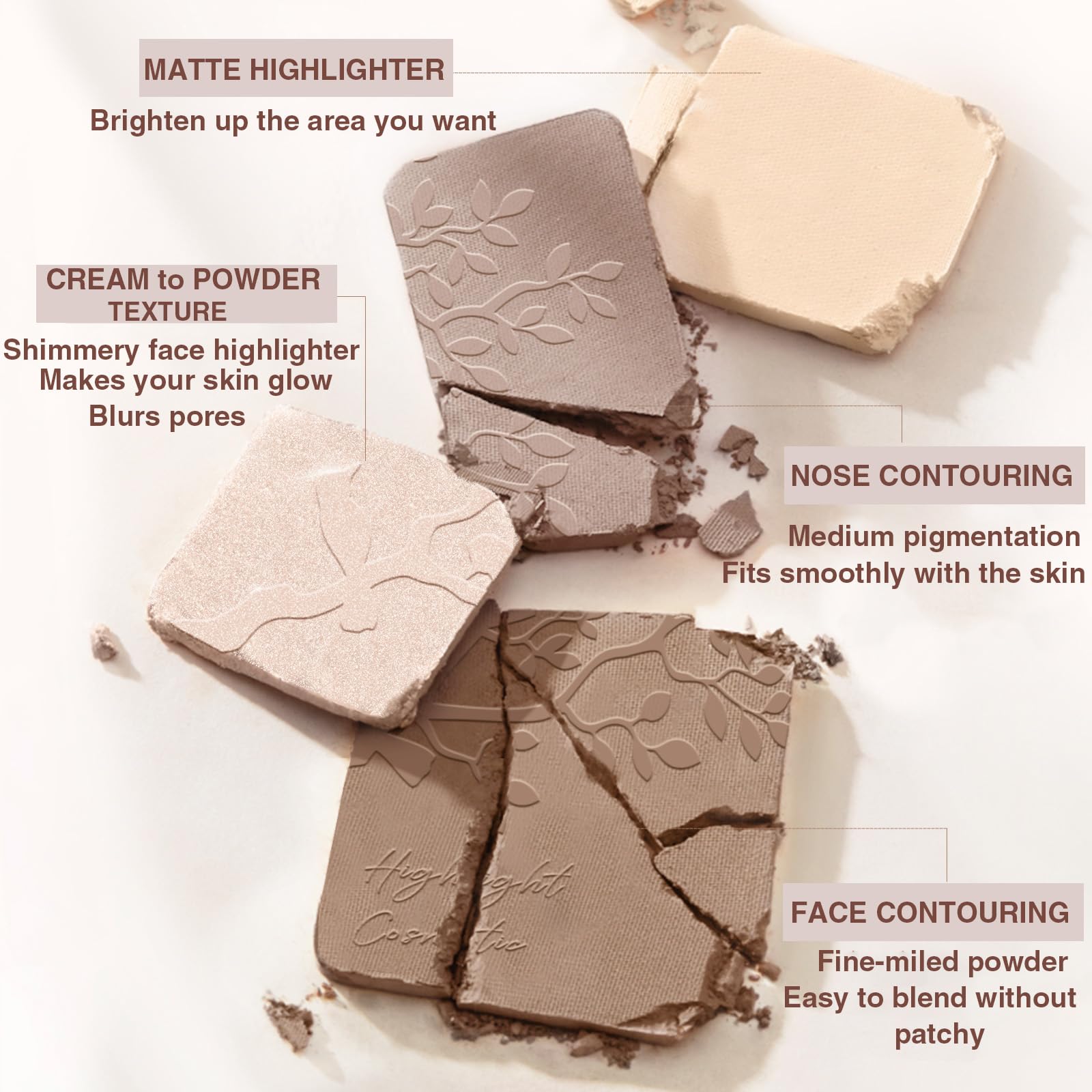 Lilyloria compact close up shows smooth powder texture