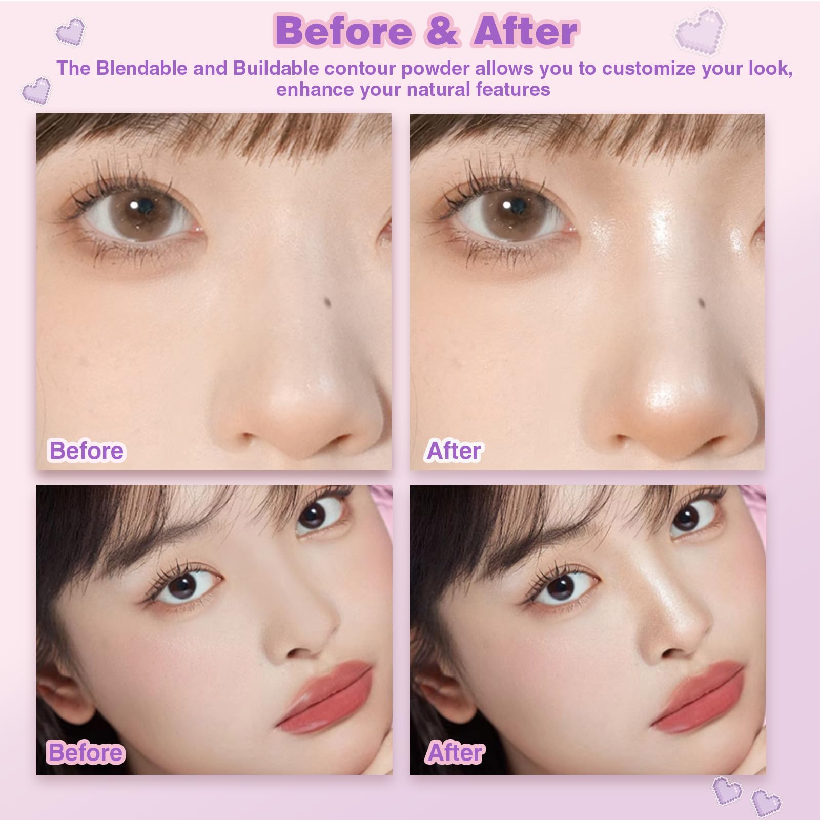 Lilyloria matte contour highlighter for natural definition