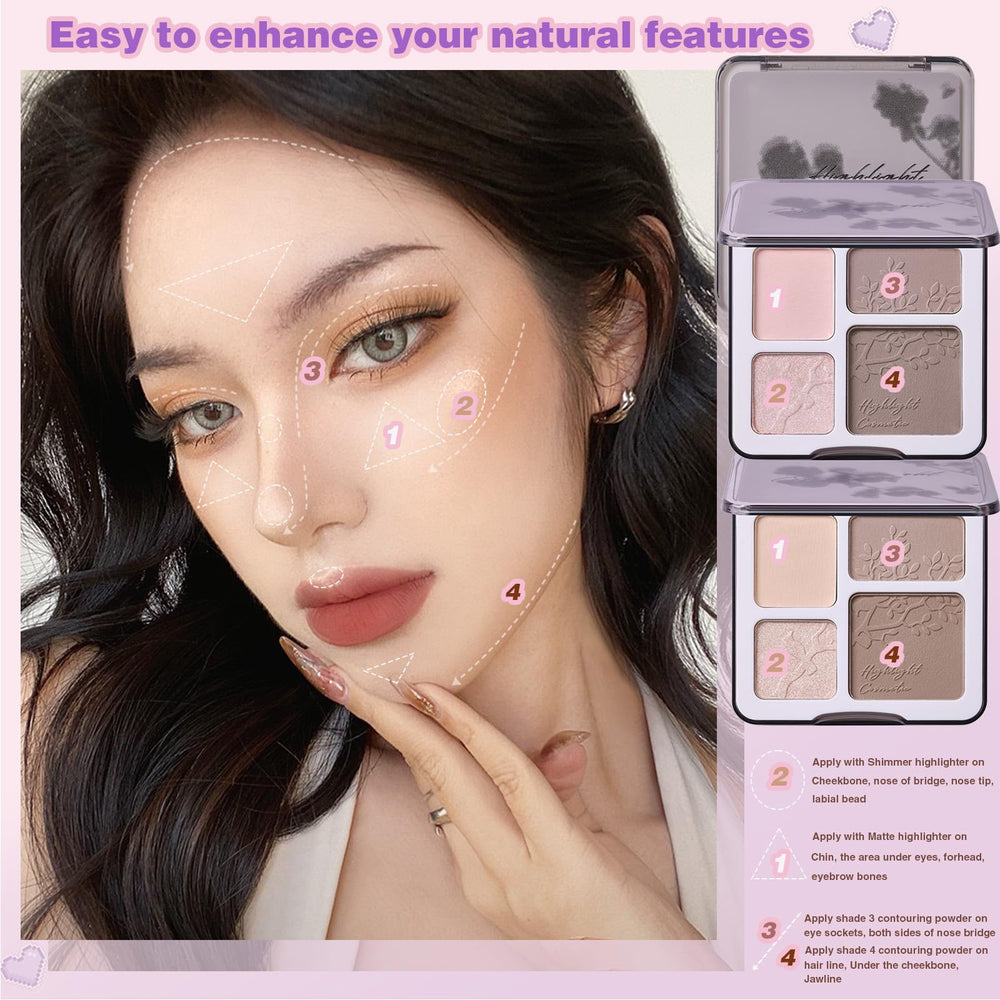 Lilyloria contour matte shade swatches show versatile tones