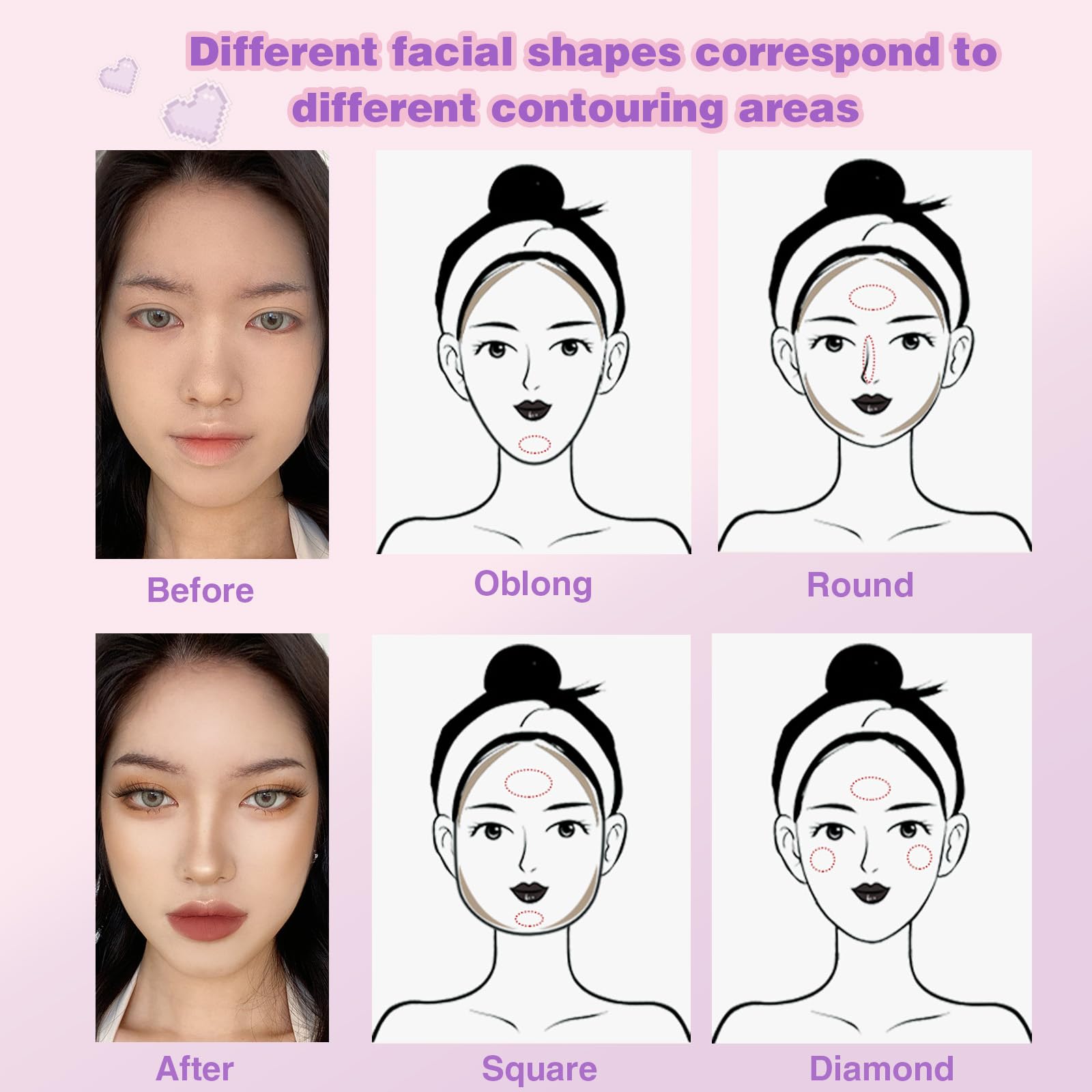 Lilyloria contour palette swatches reveal blendable pigment