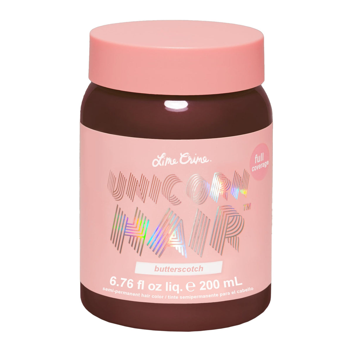 Lime Crime Butterscotch dye bottle for vibrant at-home color transformation