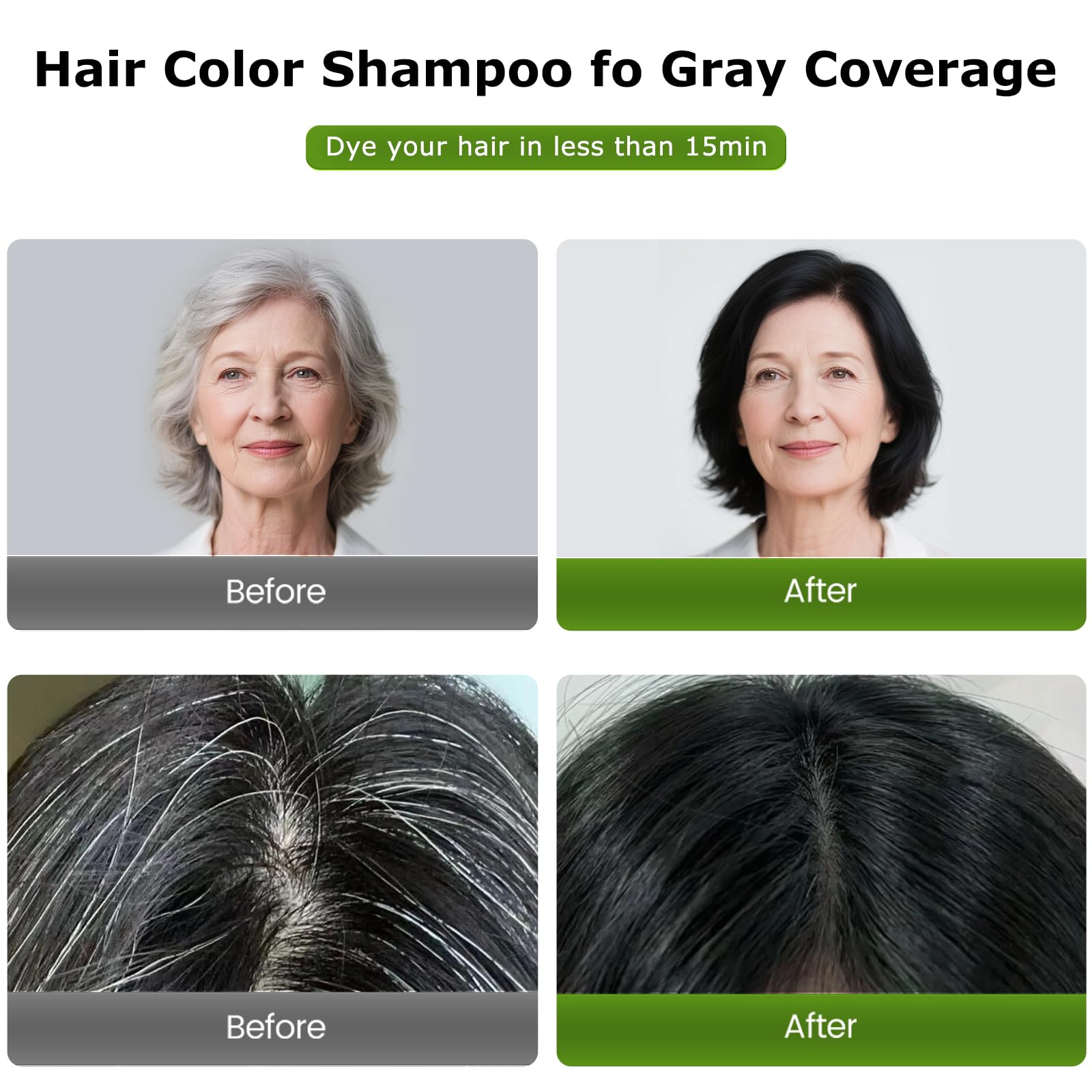 Limer semi-permanent color with ammonia-free formula and subtle botanical fragrance