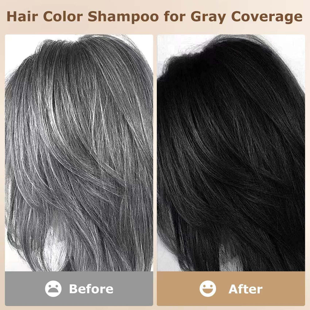 Limer Hair Dye Shampoo applying on dry hair for ease