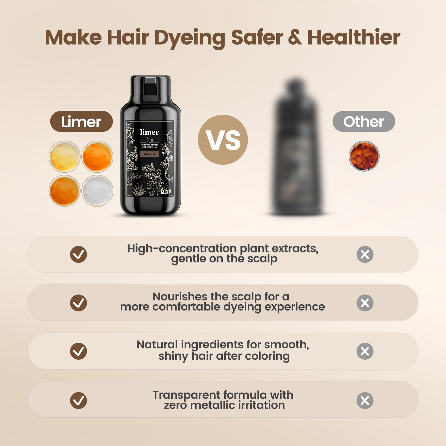 Dry hair being styled post-color for even distribution.