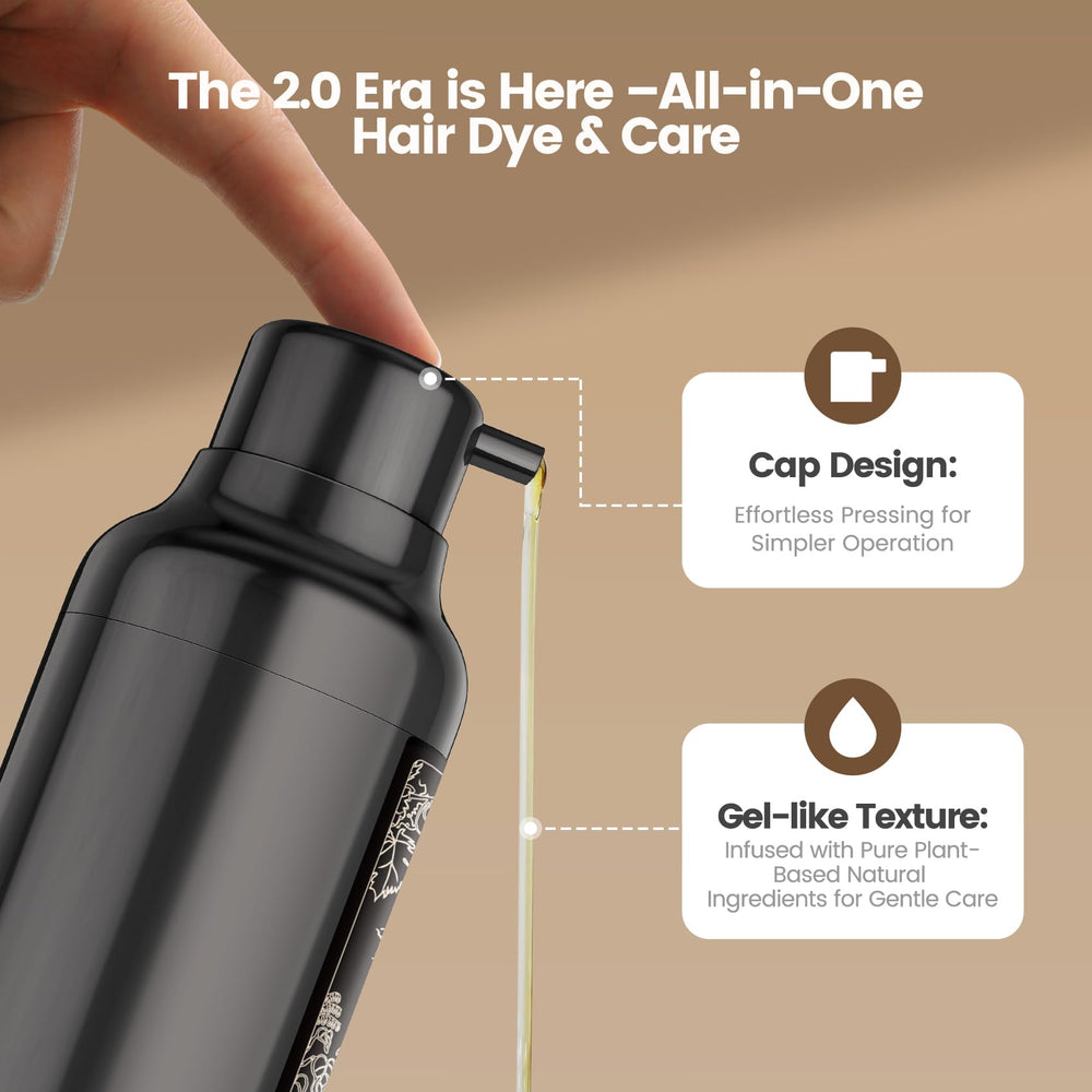 Limer hair dye shampoo herbal extracts nourish from root to tip