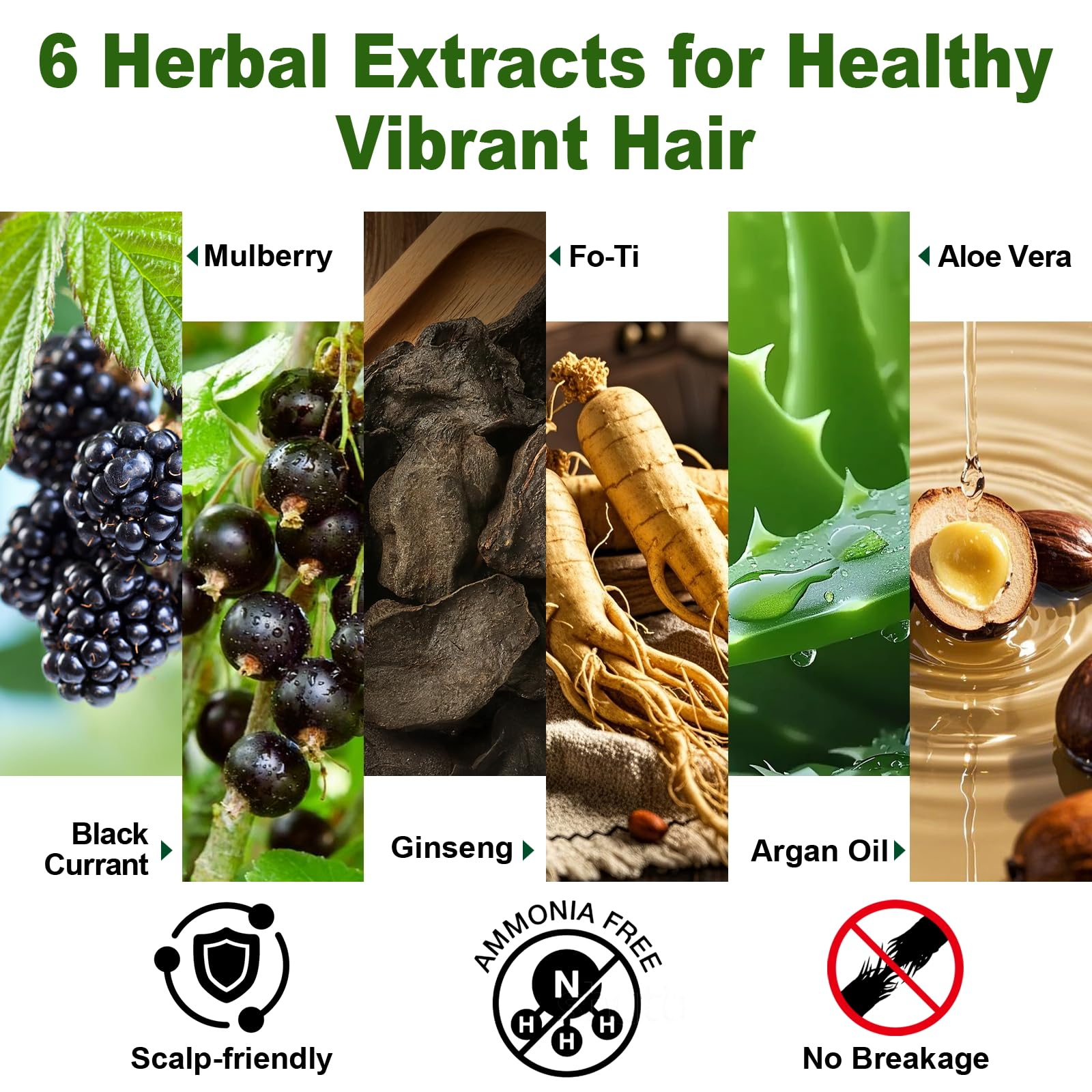 Close-up of Limer herbal extracts nourishing hair from roots to tips