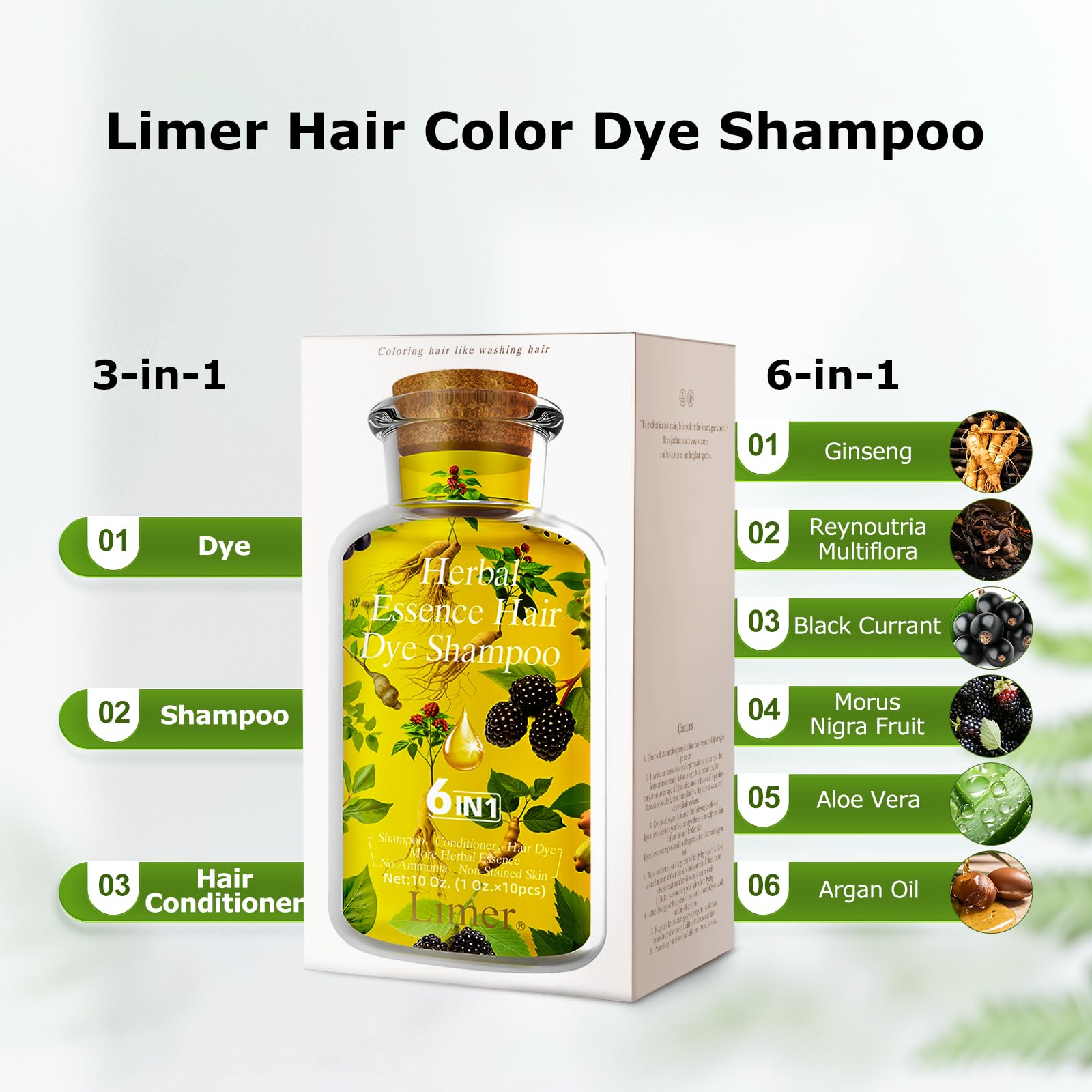 Limer travel packaging with single-use packs for on-the-go color